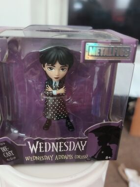 Wednesday Addams Die-Cast Collectible Figure - Purple Box